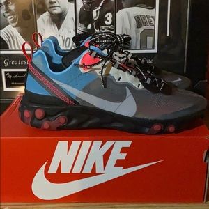 Nike react element 87 black/cool gray-blue chill